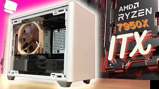 Ryzen 9 7950x ITX Build Ft NR200P amp RTX 3090 [upl. by Doloritas132]