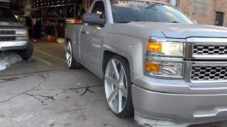 Chevy Silverado 1500 4 7 Drop Lowered on 26” Ravetti m3 w 2553026 XL TIRES [upl. by Eon132]