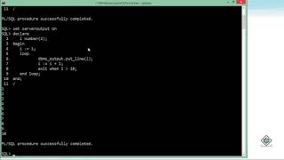 Oracle  PLSQL  Loops [upl. by Adnaugal]