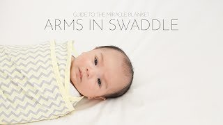 How to wrap the Miracle Blanket swaddle [upl. by Cherrita704]