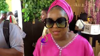 ARRIVAL OF BIOLA BAYO AT BIMPE OYEBADE AND LATEEF ADEDIMEJI FASHION STORE OPENING [upl. by Ajile]