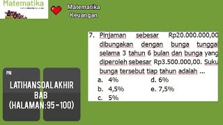 7 Pinjaman sebesar Rp2000000000 dibungakan dengan bunga tunggal selama 3 tahun 6 bulan [upl. by Sharona27]