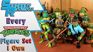 Every Teenage Mutant Ninja Turtles Action Figures Set I Own Expanded Collection Tour Soundout12 [upl. by Hannover]