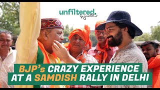 Bigotry 101  BJP’s Crazy Experience at a Samdish Rally in Delhi [upl. by Kcirdehs938]