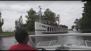 Motorboot fahren auf der Mecklenburgischen Seenplatte [upl. by Padget]