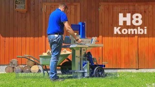 Binderberger Kurzholzspalter H8 Kombi  Short Wood Splitter Combi [upl. by Yelyah]