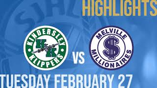 Kindersley Klippers vs Melville Millionaires Feb 27th [upl. by Ameerak]