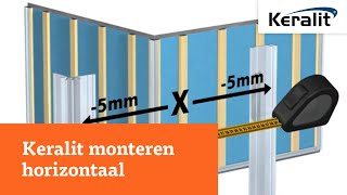 HOW TO  Keralit gevelbekleding monteren horizontaal [upl. by Antonie706]