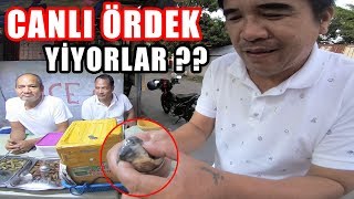 Filipinlerde CANLI ÖRDEK YUMURTASI Yiyorlar  206 [upl. by Sitra]