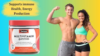 Swisse Multivitamin Gummies  Supports immune Health Energy Production and Vitality [upl. by Nosduj82]