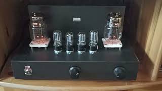 2X12 Watt 6C33C SE amplifier 2nd test [upl. by Yknarf]