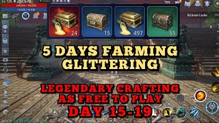 MIR4  5 DAYS FARMING GLITTERING FOR LEGENDARY EQUIPMENT  DAY 1519 [upl. by Kolb279]