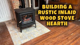 Building a DIY Wood Stove Hearth  Farmhouse Adventures  Wood Stove Install Part 3 [upl. by Nilac994]