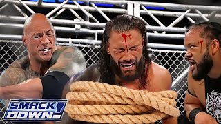 WWE 24 September 2024 The Rock vs Roman Reigns vs Jacob Fatu at Steel Cage Match Full Highlights HD [upl. by Oriole]