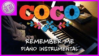 Remember Me  Coco【Piano Karaoke Instrumental】 [upl. by Rybma191]