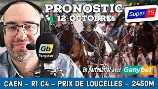 🔴 Pronostic Quinté  Super Top5 Samedi 12 Octobre 2024 Caen 🔴 Prix de Loucelles [upl. by Oidivo]