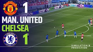 MANCHESTER UNITED 11 CHELSEA • Highlights • Premier League 2425  SimulationRecreation [upl. by Aneed906]