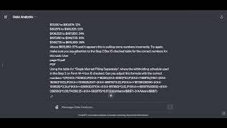 Using GPT 4 Data Analysis to Formulate Tax Withholding in Excel [upl. by Quennie894]