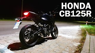 Kupiłem motocykl HONDA CBR  CB125R  pierwsza trasa 300km TEST PL muzyk jeździ [upl. by Ginger]