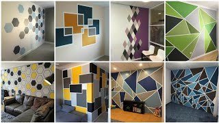 2022 Geometric wall painting ideas  Geometric design with paint  Modern Home Interior [upl. by Treat474]