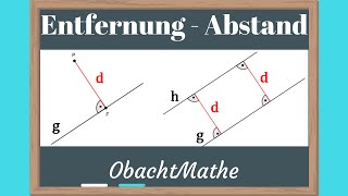 Entfernung und Abstand  ganz einfach erklärt  mit richtiger Schreibweise  ObachtMathe [upl. by Nylodam]