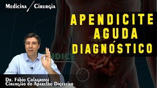 APENDICITE AGUDA  DIAGNÓSTICO [upl. by Lazos]