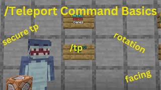 Minecraft Teleport Command Tutorial tp command basic and full command [upl. by Us]