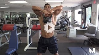 Kettlebell Upright Rows For Big Shoulders and Burning Fat  Workout Tip [upl. by Notsua]