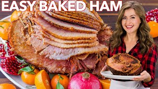 Baked Ham with Brown Sugar Apricot Honey Glaze [upl. by Allerym]