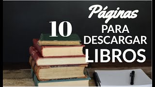 10 páginas para descargar libros GRATIS [upl. by Nace]