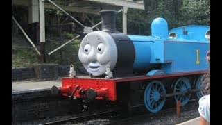 Thomas Theme With Real Train Whistles [upl. by Iver]