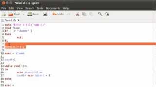 Shell Scripting Tutorial47 Reading From a File [upl. by Jahn]