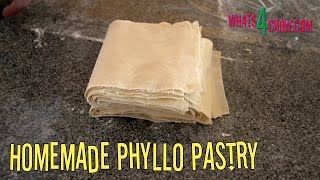 Homemade Phyllo Pastry How to Make Perfect Filo  Fillo  Phyllo Pastry the Easy Way [upl. by Liliane]