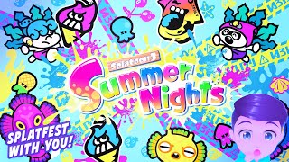 🔴SUMMER NIGHTS SPLATFEST with YOU PALACE🏰 THEME PARK🎡 or BEACH🏝️ SPLATOON 3 pool happylittlegamer [upl. by Nedra]