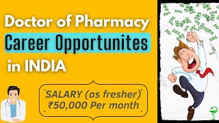 Highest paying jobs for Pharm D in India  ₹50K per month as a fresher Pharm D career opportunities [upl. by Menon]