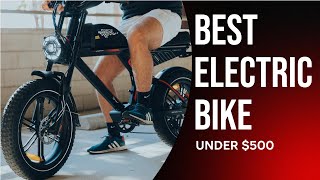 Top 5 Best Electric Bikes Under 500 in 2024  Best Budget EBikes on Amazon [upl. by Aihsekat373]