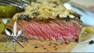 STEAK AU POIVRE  VIDEO RECIPE [upl. by Eanerb]