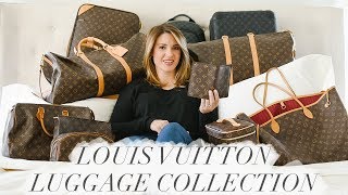 LOUIS VUITTON LUGGAGE COLLECTION [upl. by Ayres]