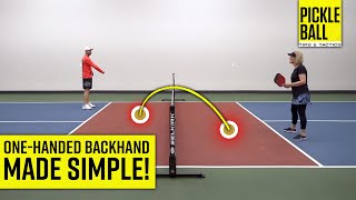 OneHanded TOPSPIN Backhand Pickleball Tips amp Drills to Win Your Next Rally [upl. by Llirred]