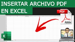 Como INSERTAR un ARCHIVO PDF en EXCEL [upl. by Siletotsira]