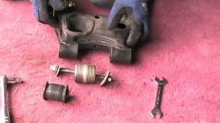 Miata Rubber Bushing Removal From Control Arm [upl. by Ardisi]