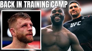 ALJAMAIN STERLING training for UFC 300 Calvin Kattar with CHRIS WEIDMAN [upl. by Caddric]