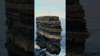 Downpatrick Head from above  DjiMini3pro downpatrick ireland exploreIreland travel mallu dji [upl. by Pomona168]