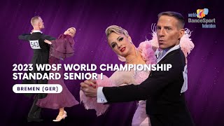 2023 WDSF World Championship Standard Senior I  Final [upl. by Tomkins]