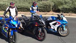 Worth upgrading 2017 Suzuki GSXR1000R vs 2017 Suzuki GSXR1000 vs 2007 Suzuki GSXR1000 [upl. by Knute]