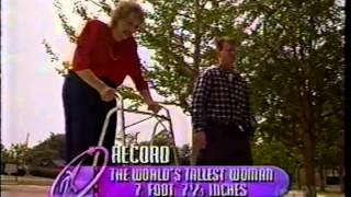 Guinness prime time Sandy Allen  Worlds tallest woman [upl. by Junina124]