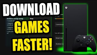 How to Download amp Update Games Faster on Xbox Series XS One in 2023 Download While Turned Off [upl. by Durrej964]