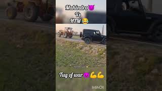 Mahindra😈💪😈Vs HTM 🤣🤣😂Tug of war 😈😈🚨👿☠️ trending status mahindra mahindrathar scorpio tharlover [upl. by Aicxela695]