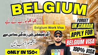 Belgium Work Permit Visa  Belgium Work Visa  Belgium Jobs Salary  Belgium Jobs belgium free visa [upl. by Claman]