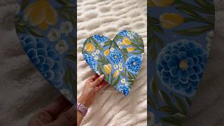 Painting a Heart Canvas  CAMILLA CREATIONS camillacreations painting art artist acrylicart [upl. by Udela]